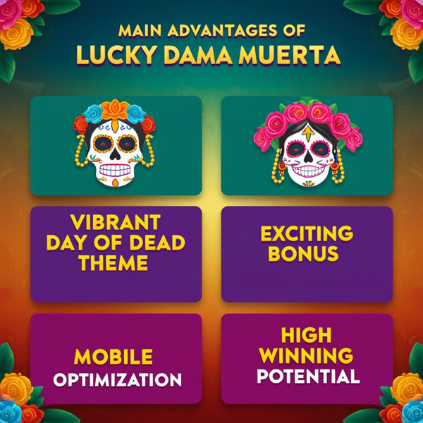 Lucky Dama Muerta slot machine gameplay